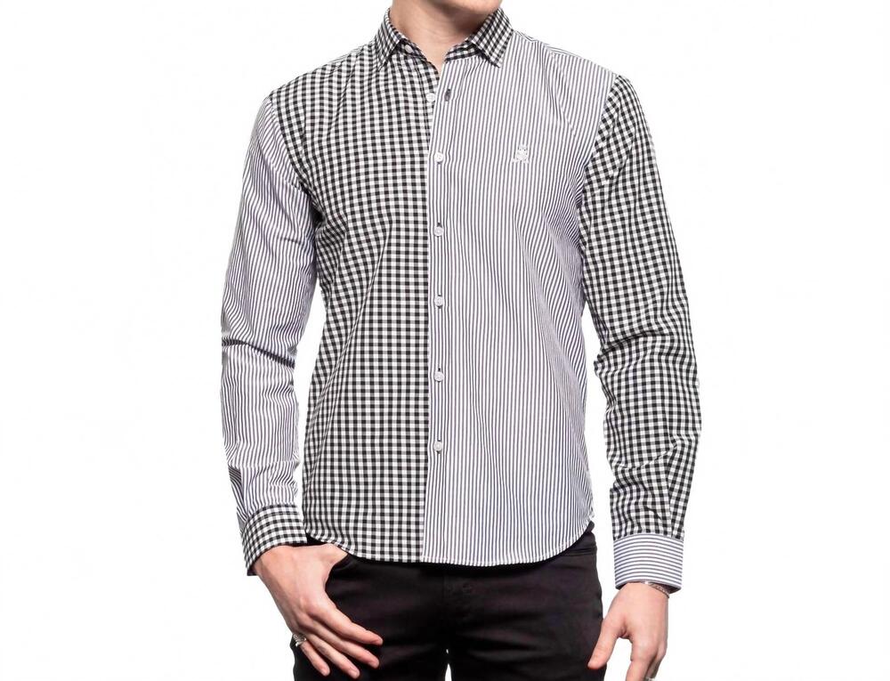 NEW EIGHT X frog duality button down shirt in grey